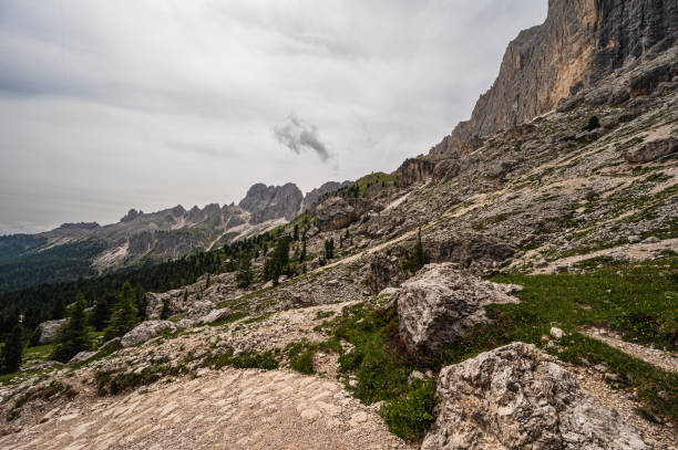istock landscape inside the Catinaccio mountain range, Dolomites, Val di Fassa 1957376027