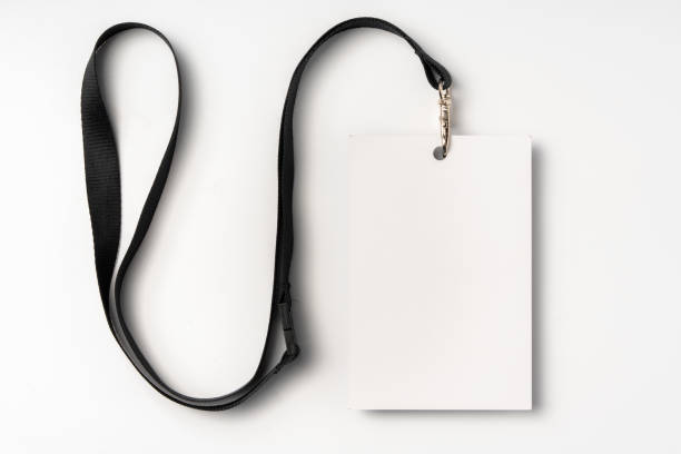 istock Blank bagde mockup isolated on white background 1957407199