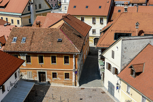 roofs of prague, beautiful photo digital picture