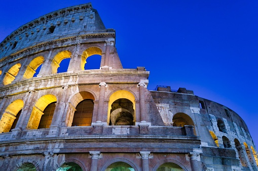 colosseum in rome, photo as a background, digital image