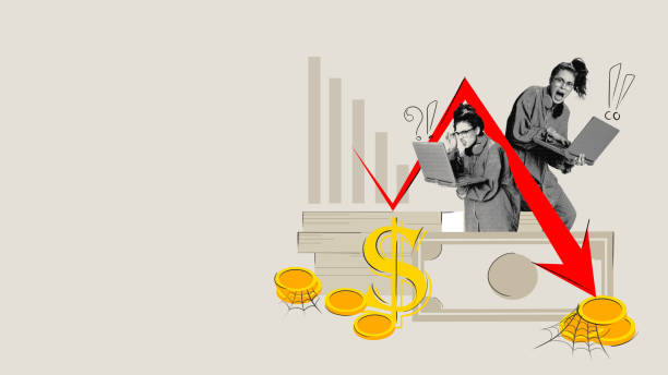 istock Visual for crisis management course for entrepreneurs. Conceptual design. Economy, crisis business concept 1957427433