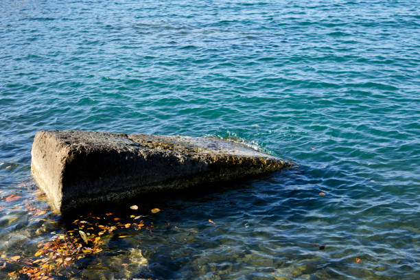 Rock near the seasideSea pollution