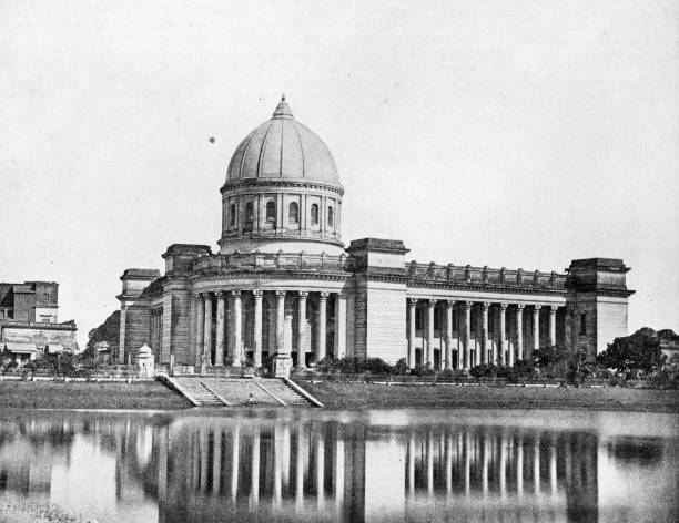 istock People and landmarks of India in 1895: Post Office, Calcutta 1957431216