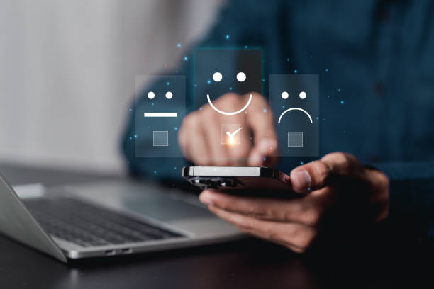 istock Customer Experience Concept, Best Excellent Services Rating for Satisfaction,excellent rating Five Star. Review, feedback, good, the best of product and service.; 1957482295