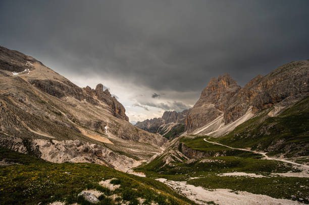 istock landscape inside the Catinaccio mountain range, Dolomites, Val di Fassa 1957505142