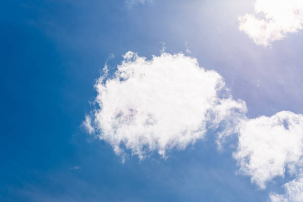 beautiful sparse clouds in the blue sky.Cloudscape. Blue sky and white cloud. Sunny day. blue sky background with a tiny clouds.Cumulus cloud.