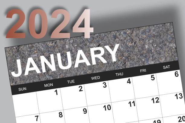 istock January 2024 heading on calendar 1957520565