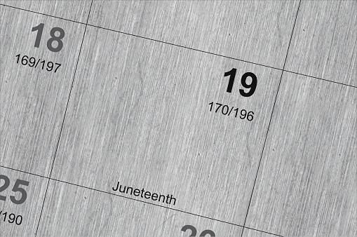 April 2023 Monthly calendar for 2023 year on wooden table.