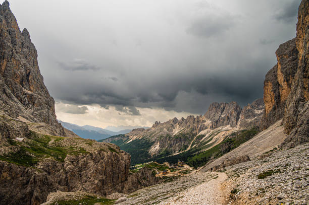 istock landscape inside the Catinaccio mountain range, Dolomites, Val di Fassa 1957524304