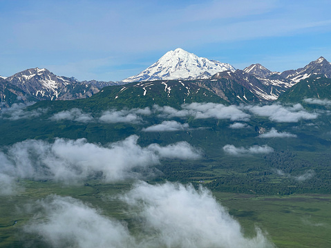 Redoubt Volcano, Mt. Redoubt. Volcanoes of Lake Clark. Alaska. High quality photo