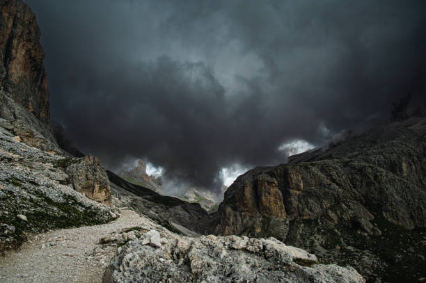istock landscape inside the Catinaccio mountain range, Dolomites, Val di Fassa 1957542367