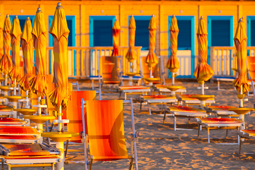 Beach in Rodi Garganico, Apulia, Italy