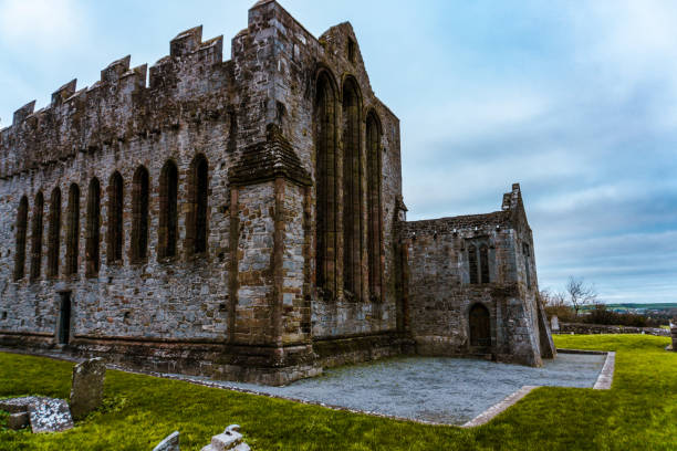 Ardfert friary cathedral ruins in country kerry Ireland stock photo