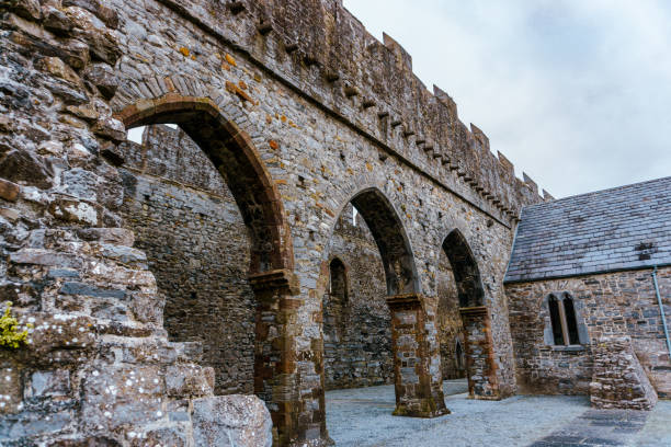 Ardfert friary cathedral ruins in country kerry Ireland stock photo