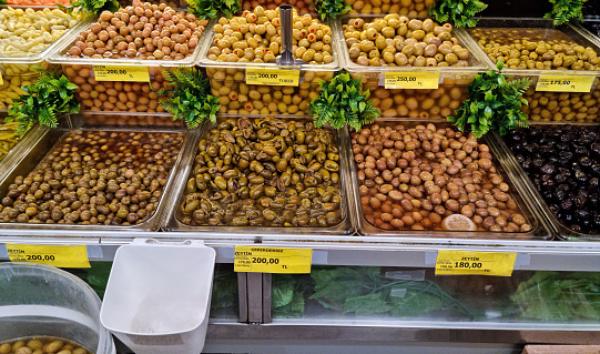 A Heap of Organic Olives Store