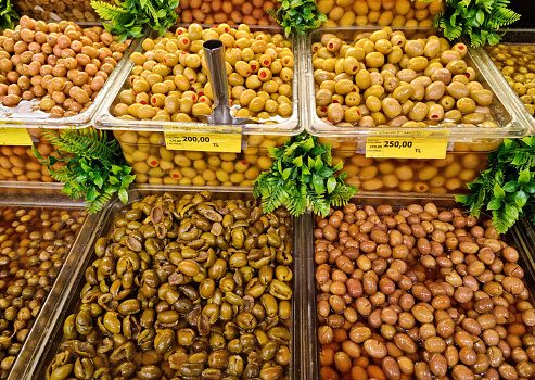 A Heap of Organic Olives Store