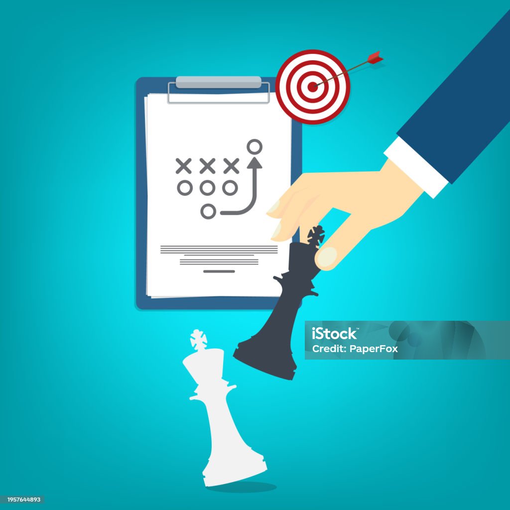 Strategic Simple Image Business Strategy Stock Illustration - Download Image Now - Achievement ...