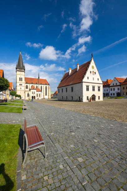 istock Medieval historical square Bardejov, UNESCO site, Slovakia 1957668292