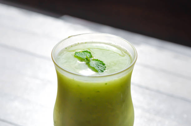 istock fruit juice or apple juice , apple smoothie or fruit smoothie or green apple smoothie 1957673712