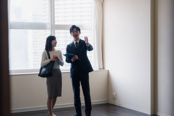 istock Young woman viewing a property 1957723317