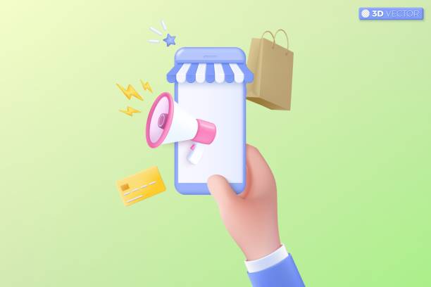 istock 3d megaphone speaker with lightning icon symbol. loudspeaker announce discount promotion, Sell reduced prices, shopping time concept. 3D vector isolated illustration, Cartoon pastel Minimal style. 1957728268