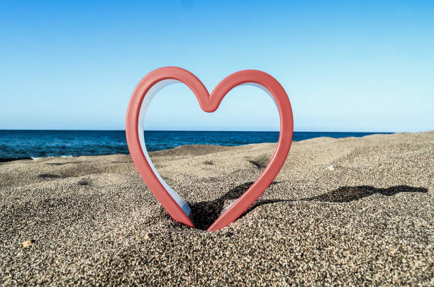 istock Heart on the Sand Beach 1957753048