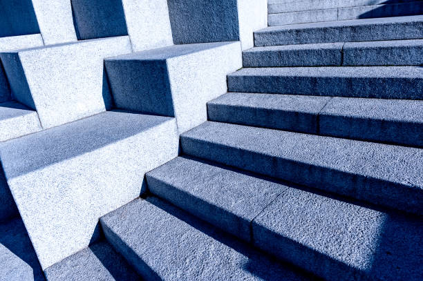 istock Urban minimalism. Concrete slabs. Light and shadow. 1957791892