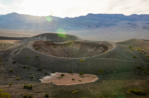 Uncover the hidden charm of Little Hebe Crater in Death Valley National Park, California. A lesser-known gem, this small crater holds its own unique allure within the vast and captivating landscapes of Death Valley