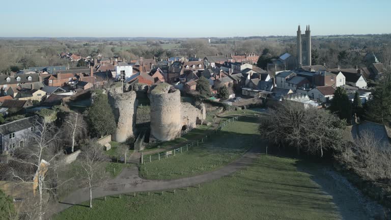 Bungay, Suffolk, and it's Norman Castle (boom down)