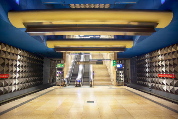 Olympia-Einkaufszentrum is the terminus of the U1 line of the Munich U-Bahn system