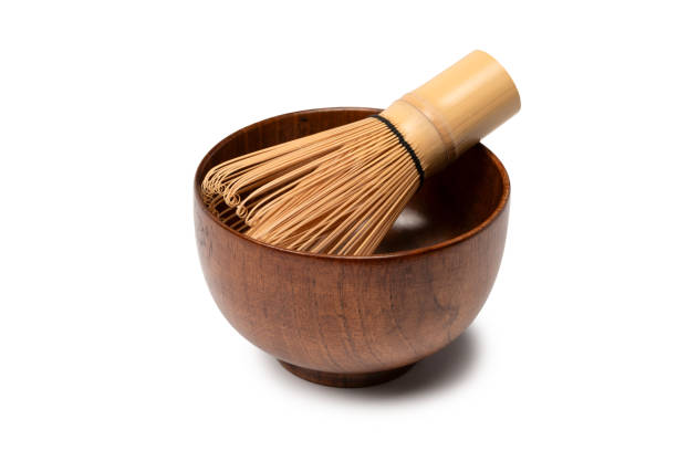 istock Bamboo crown and bamboo bowl isolated on a white background. 1958121168