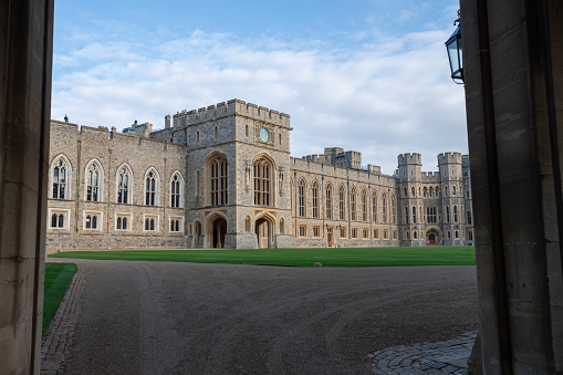 Windsor.Berkshire.United Kingdom.December 2nd 2022.Photo of the state apartments in the upper ward at Windsor castle