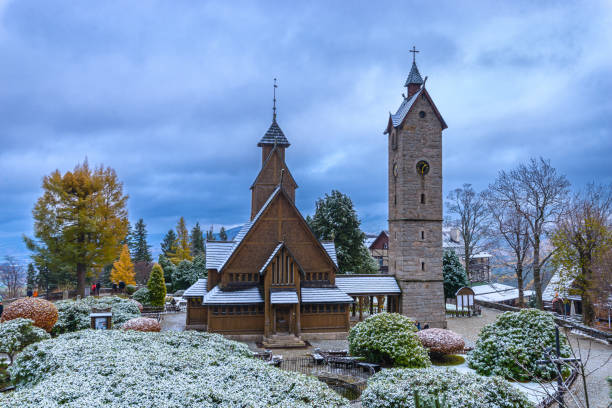 Buksnes Church, a parish church of the Church of Norway in the village of Gravdal on the island of Vestvågøya in Nordland County, Norway.