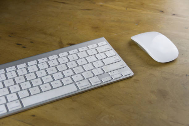 Free Stock Photo of Computer Keyboard and Mouse on Wooden Table ...