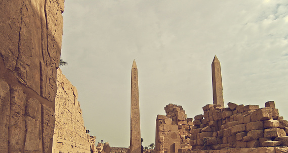 view of Karnak temple, Luxor, Egypt