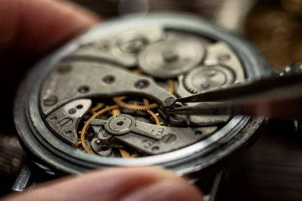 istock Mechanical watch repair, watchmaker's workshop 1958287937