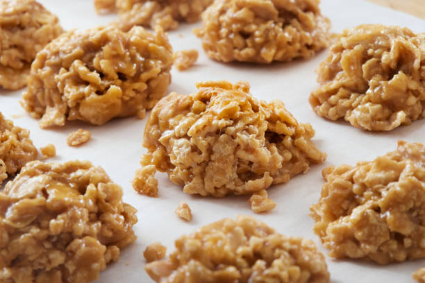 istock No Bake Peanut Butter, Corn Flake Drop Cookies 1958352591