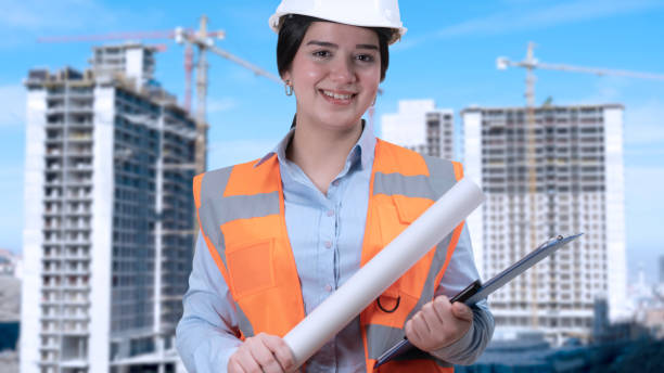 istock civil engineer woman at  buildings 1958371731
