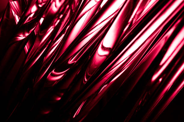 glowing optical fiber in the dark