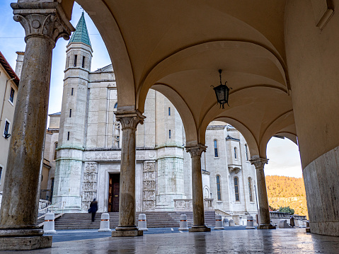 Cascia, Perugia, Umbria, Italy: Basilica Santa Rita da Cascia.  With her message of peace, Saint Rita reached every place.  She is undoubtedly one of the most beloved Saints in the world