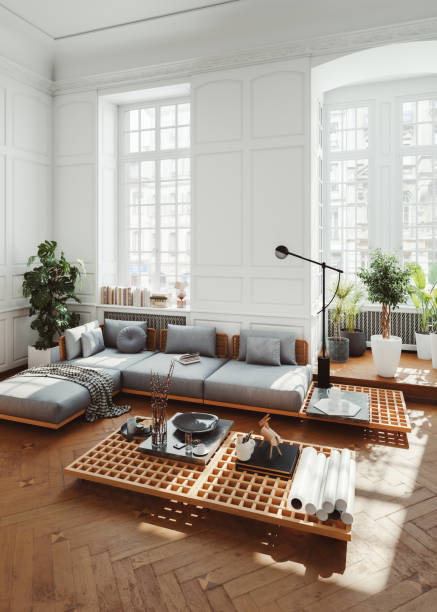 istock Modern European apartment interior 1958749106