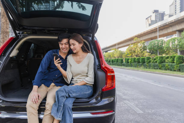 istock People enjoy their car in city. 1958804628