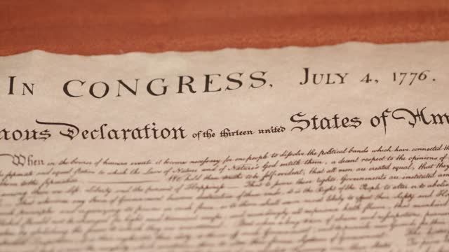 Declaration of independence document congress july 4 1776