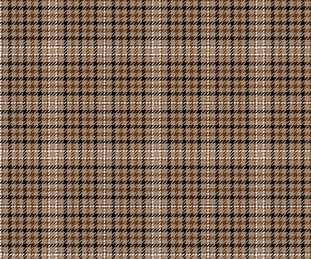 Plaid fabric pattern in cream, brown, black, white, seamless background for designing textiles, clothes, skirts, pants or other decorative items that stand out beautifully. Vector illustration.