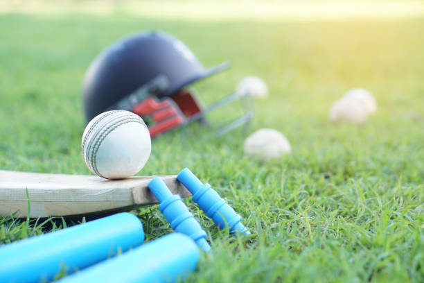 istock Equipment for cricket sport 1959113347