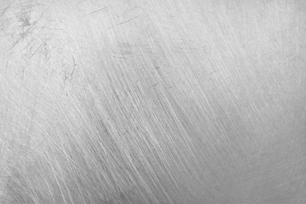 istock Texture of old aluminum metal with scratch for background. 1959138665