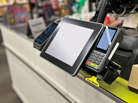 Cash Register in a supermarket