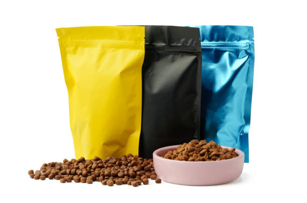 istock Cat food isolated on white background close up 1959237527
