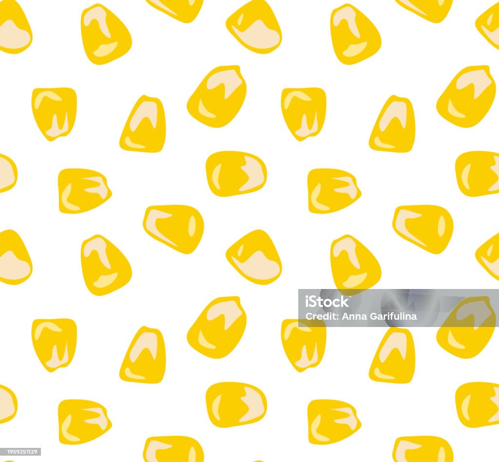 Corn Abstract Corn Grains Autumn Vegetables Stock Illustration - Download Image Now ...