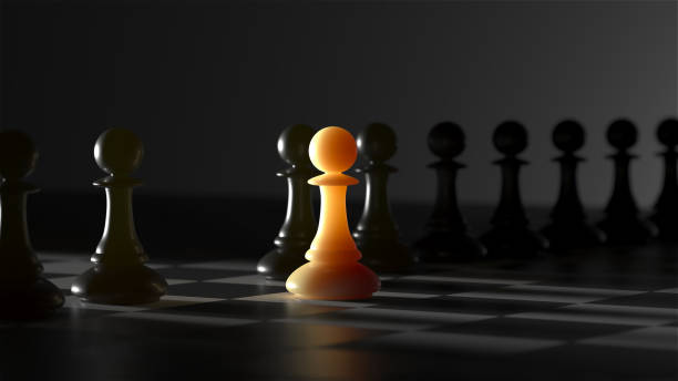 istock Chess pawn piece outstanding. Leadership concept 1959262527